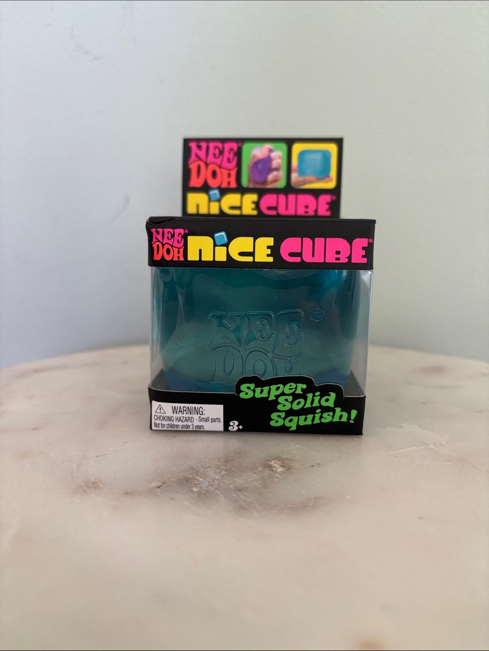 Nice Cube Super Solid Squish! - Teal Blue